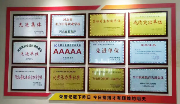 石家庄柯棣华医学中等专业学校获得荣誉