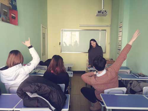 石家庄春辉意大利班学员课堂