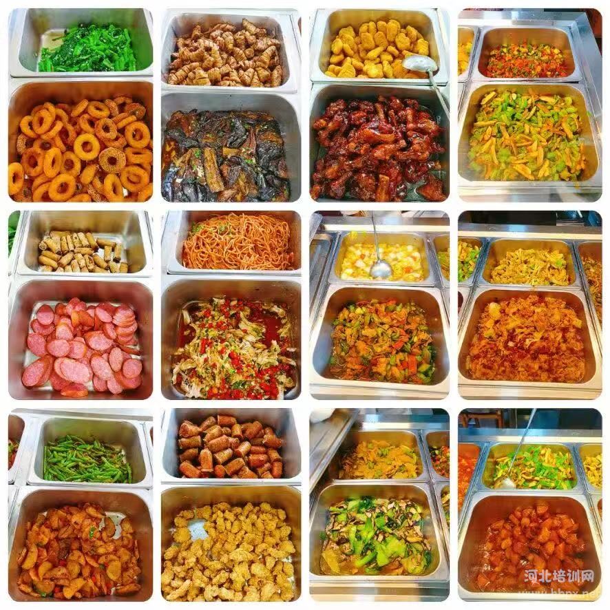 廊坊精英单招升学中心食堂菜品