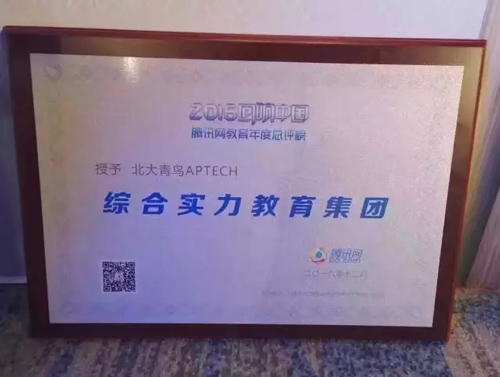 北大青鸟荣获2016年度知名IT教育品牌和综合实