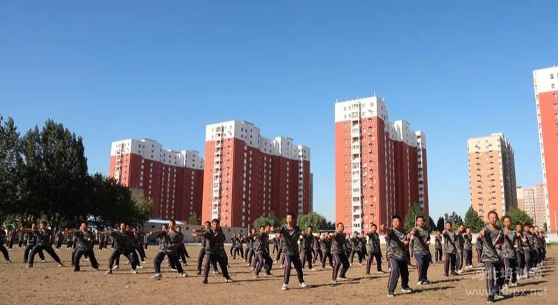 河北管理学校2019级新生军体操表演