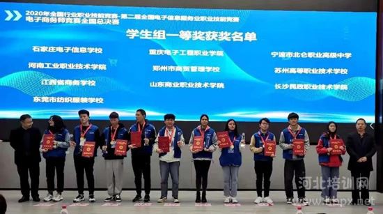石家庄电子信息学校荣获2020年全国行业职业技能竞赛电子商务师竞赛全国总决赛冠军