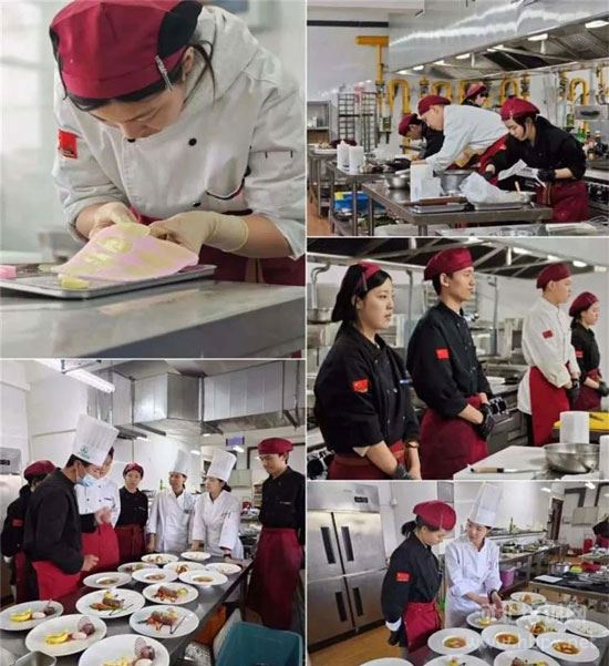 石家庄旅游学校烹饪专业学生