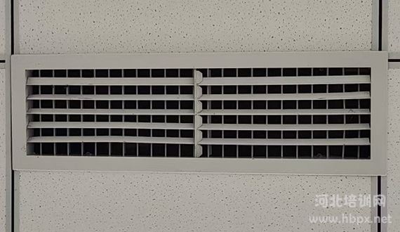 石家庄东华铁路学校教室中央空调出风口