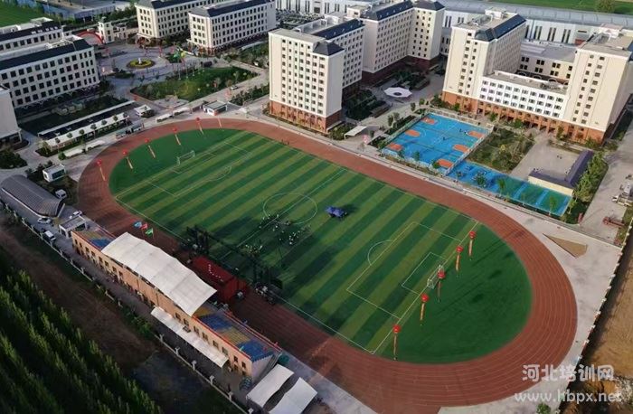 石家庄东华铁路学校体育场鸟瞰图