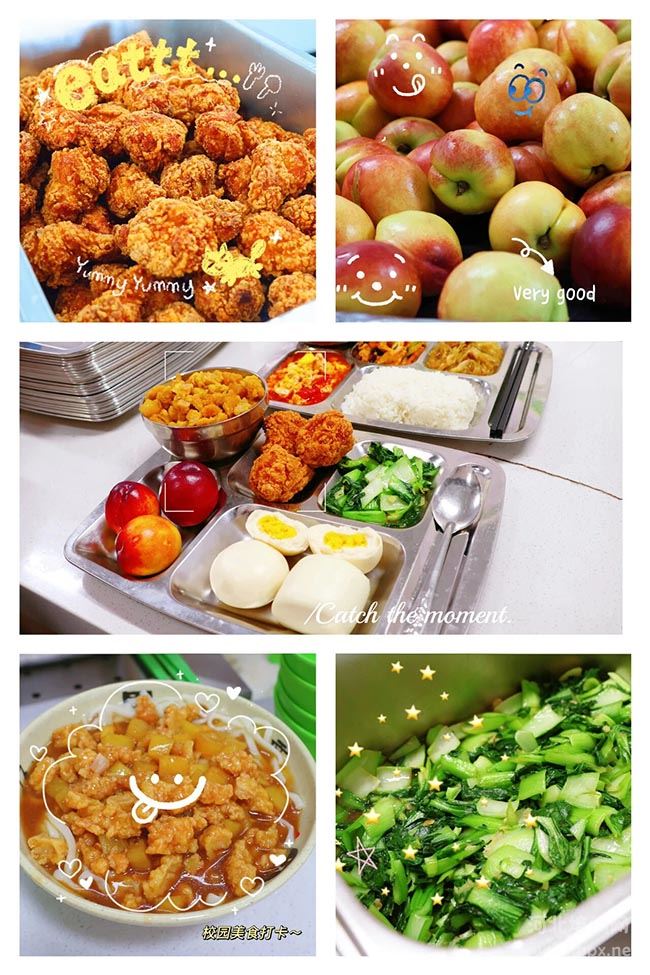 石家庄精英艺术高中校园食堂美味三餐